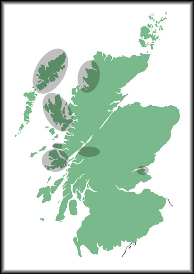 A map of Scotland