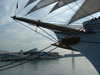 Sailing ship in the harbour of Barcelona