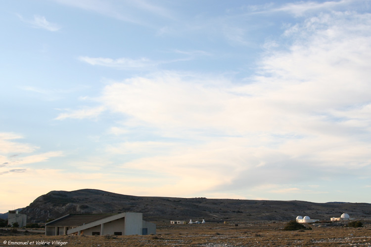 A general view of the buildings on Calern.