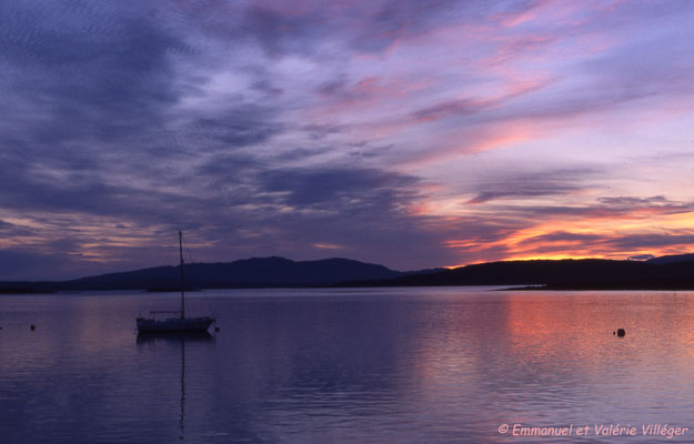 Sunset in Connel.