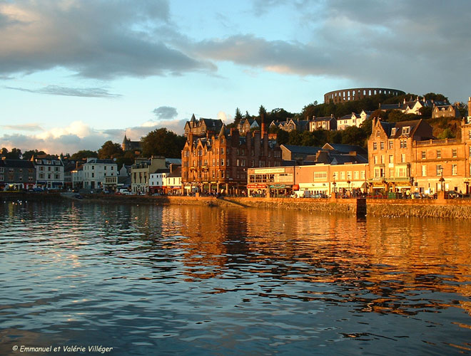 Coucher de soleil à Oban.