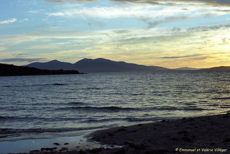 Mull from Oban's beach.