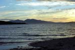 Mull vue de la plage d'Oban.