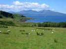 Vue vers l'île de Mull de l'île de Kerrera face à Oban.