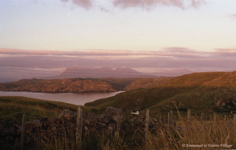 View from Achnacarnin chalet