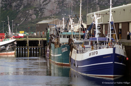 Kinlochbervie, navires déchargés