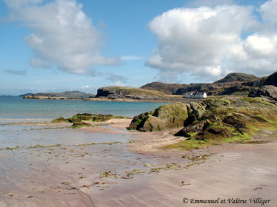 Pink beach at Clashnessie