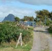 Le Suilven vu de la poterie de Lochinver