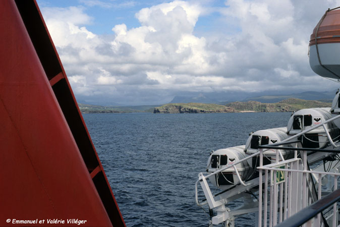 Summer Isles and Coigach from the Calmac ferry.