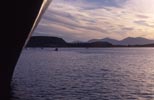 Vue sur les îles, Kerrera au premier plan puis Mull.