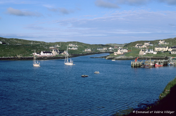 Arrivée à Leverburgh de Berneray.