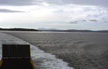 From Uig (Skye) to Harris. Leaving Uig. Cuillins view.