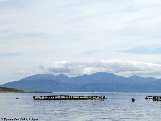 From Cowal peninsula to Kintyre. A ferry from mainland to mainland. Views on Arran.