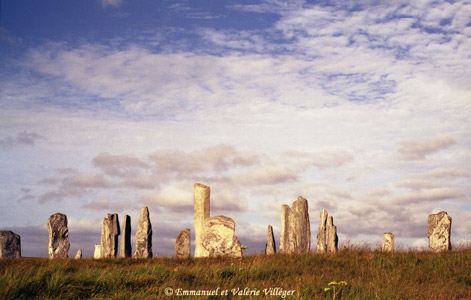Main circle of standing stones at Calanais