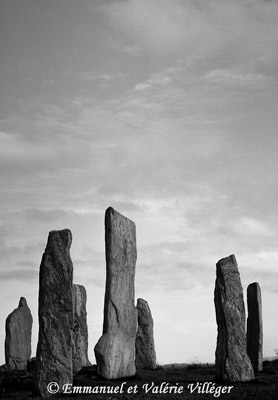 Main circle of standing stones at Calanais