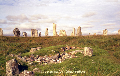 Calanais main circle of standing stones