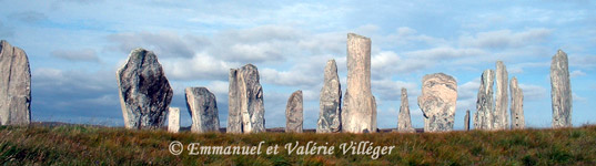 Calanais main circle of standing stones