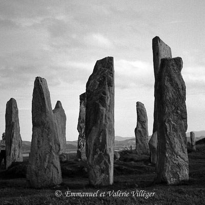 Calanais main circle of standing stones