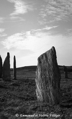 Calanais main circle of standing stones