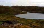 The modern houses built to replace the blackhouses in 1974