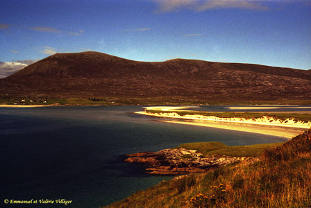 Beach at Seilebost at high tide