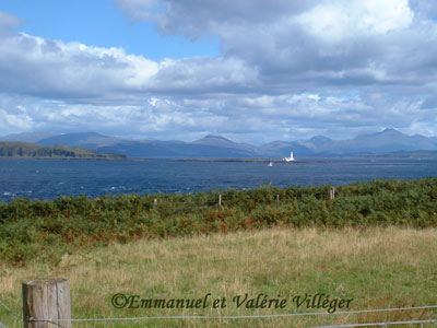 Lighthouse of Lismore, seen from Mull