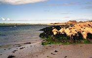 Fionnphort, isle of Iona on the background