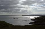 View from Lag na Laire towards East Loch Tarbert, wreck of the 'Golf Star'