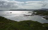 View from Lag na Laire towards East Loch Tarbert, wreck of the 'Golf Star'