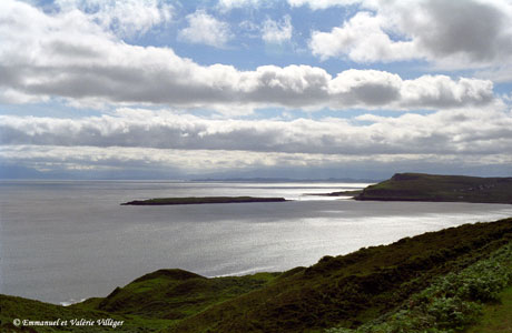 Paysage et lumière typique de Skye. 