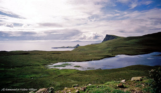 Sea and lochs in Duirnish peninsula