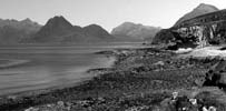 Panoramic view towards the Cuillins from Elgol
