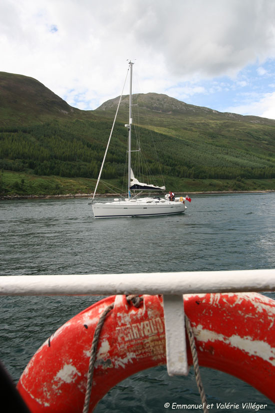 On the ferry