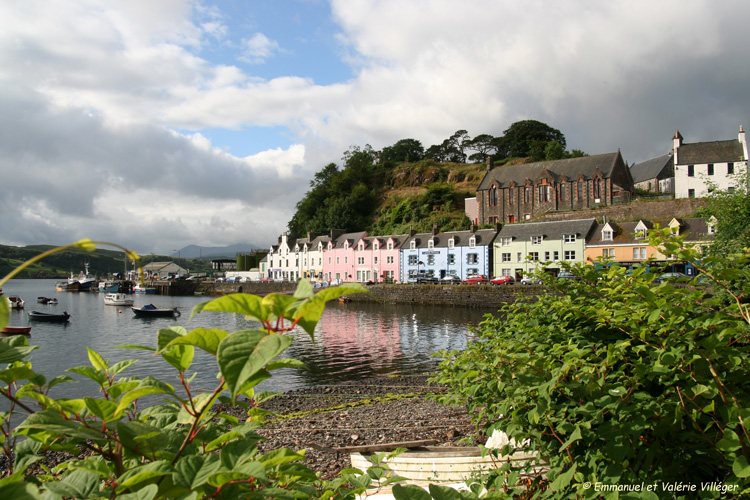 First view in the morning from Gleniffer house, Portree.