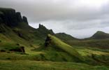 Une des formations géologiques étranges de la péninsule de Trotternish, le Quiraing