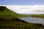 Near Neist point, a small loch and the sea