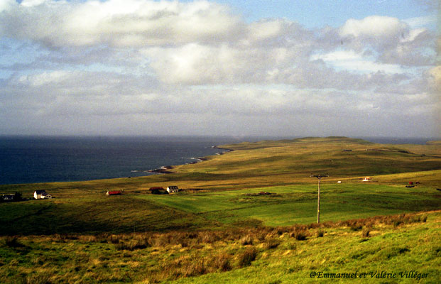 Au bout de la péninsule de Trotternish, Rubha Hunish se jette dans la mer