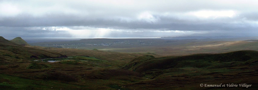 View of Staffin bay from the Quiraing