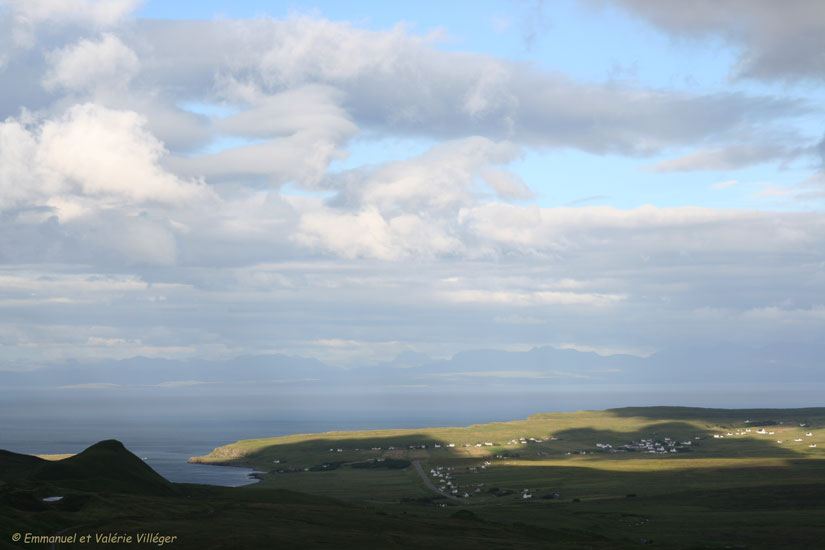 Quiraing. View from the road towards Mainland