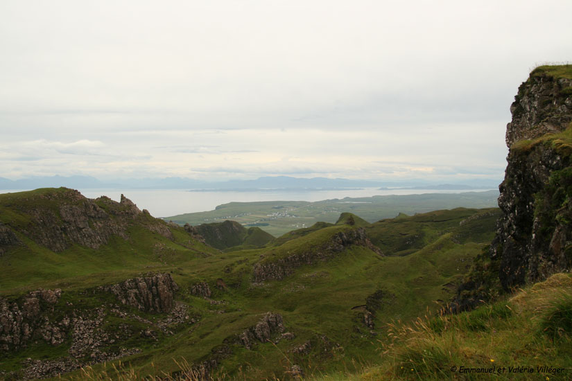 Going up to the top of the Quiraing.